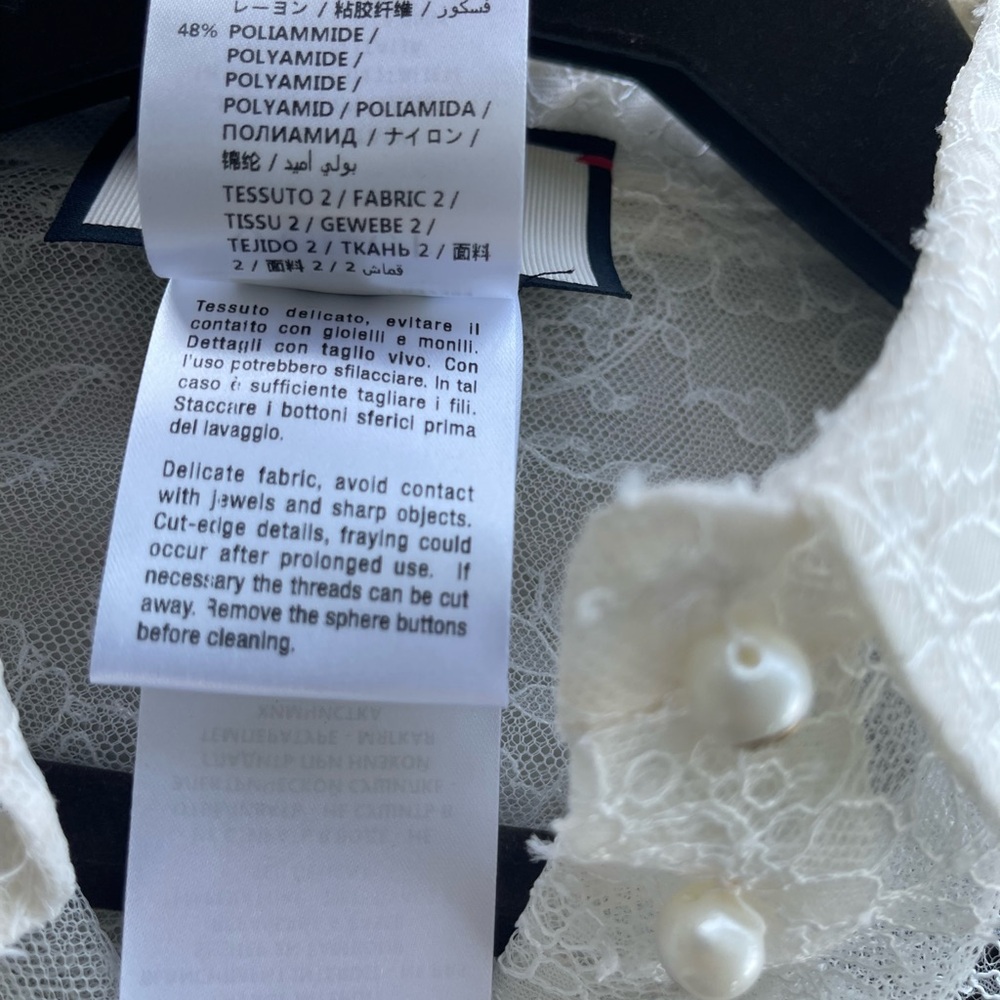 Gucci Ivory Floral Lace Blouse…NWOT - Picture 14 of 14